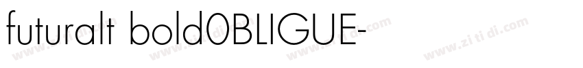 futuralt bold0BLIGUE字体转换